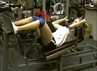 lying down leg press machine